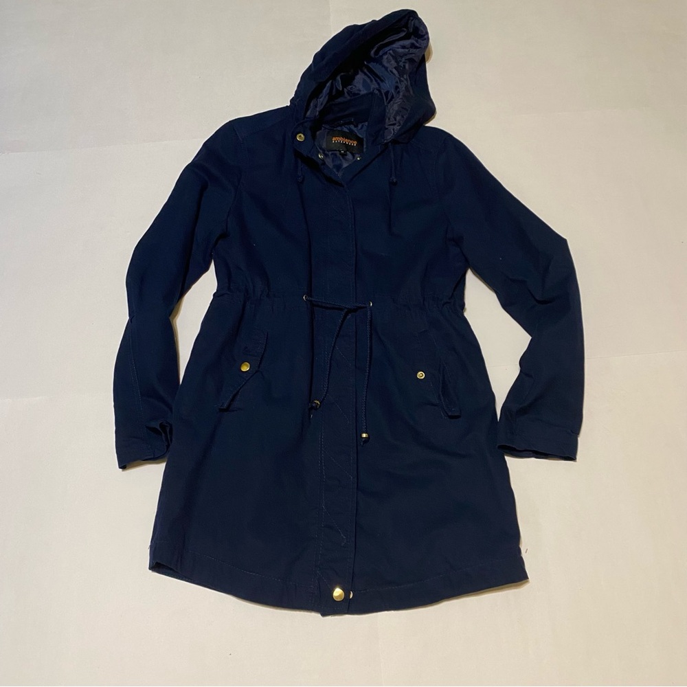 Ambiance Outerwear navy bl hoodie jacket size medium